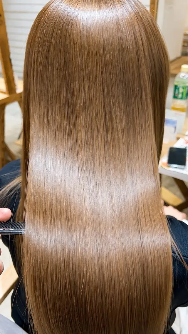 ロング 髪質改善 カット ヘアカラー 縮毛矯正 トリートメント 髪質改善美容師 大森勝馬のヘアスタイル
