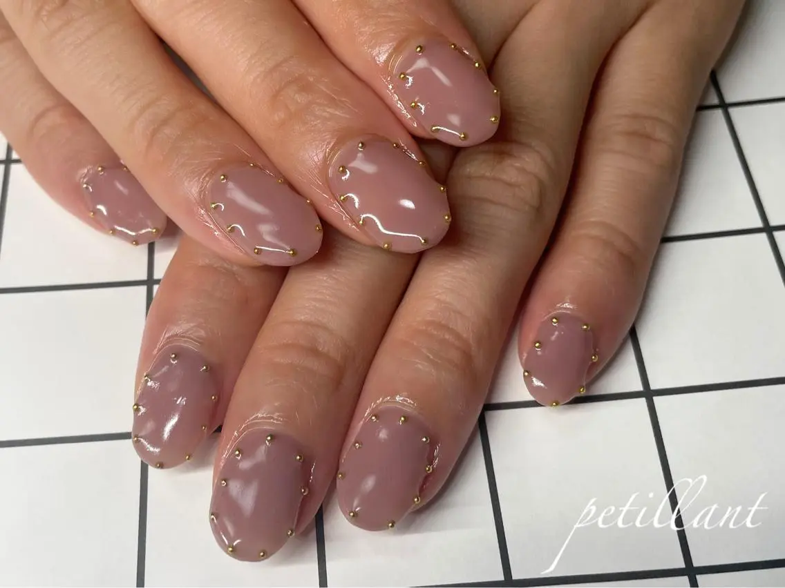 ネイル アートネイル シンプルネイル nail salon petillantのネイルデザイン
