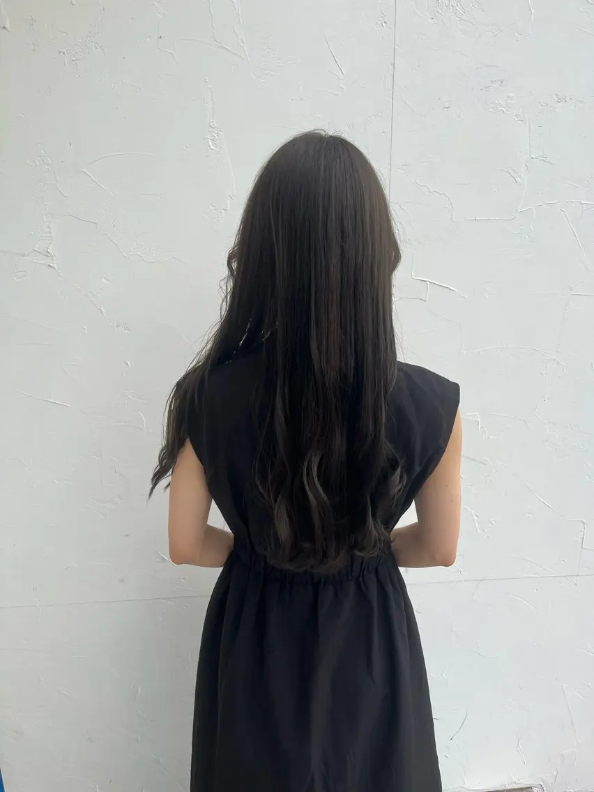 ロング カラー 透明感カラー オリーブカラー ヘアカラー デザインカラー/ オダセイナのヘアスタイル