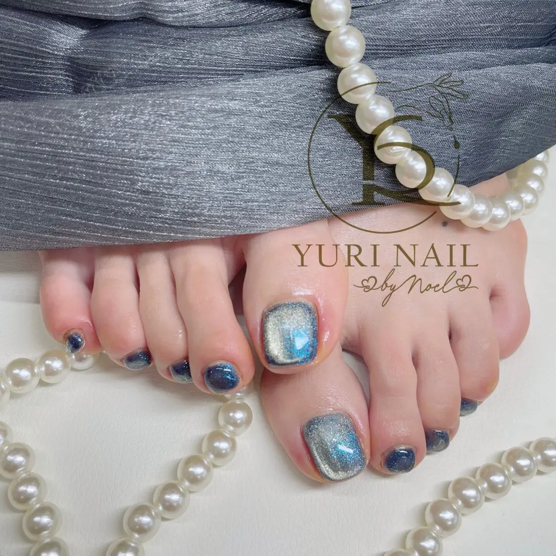 ネイル チークネイル フットネイル フレンチネイル グラデーション キラキラネイル ハンドネイル フットネイル ハンドケア YURI Nail Funabashiのネイルデザイン