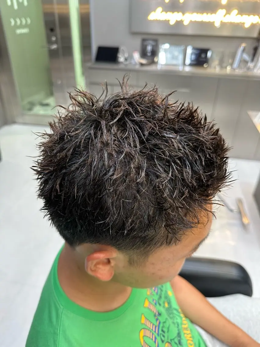 ショート パーマ メンズ カット パーマ 💈メンズ/パーマ 💈中目黒/谷のヘアスタイル