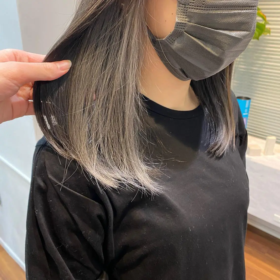 セミロング カラー ヘアアレンジ MOE /Zina横浜2ndのヘアスタイル