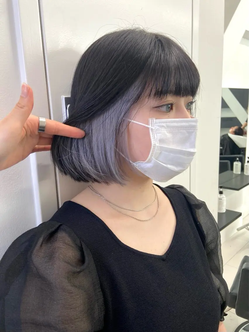 ショート ヘアカラー トリートメント 韓国レイヤー/ヘア カラー🎀ayamiのヘアスタイル