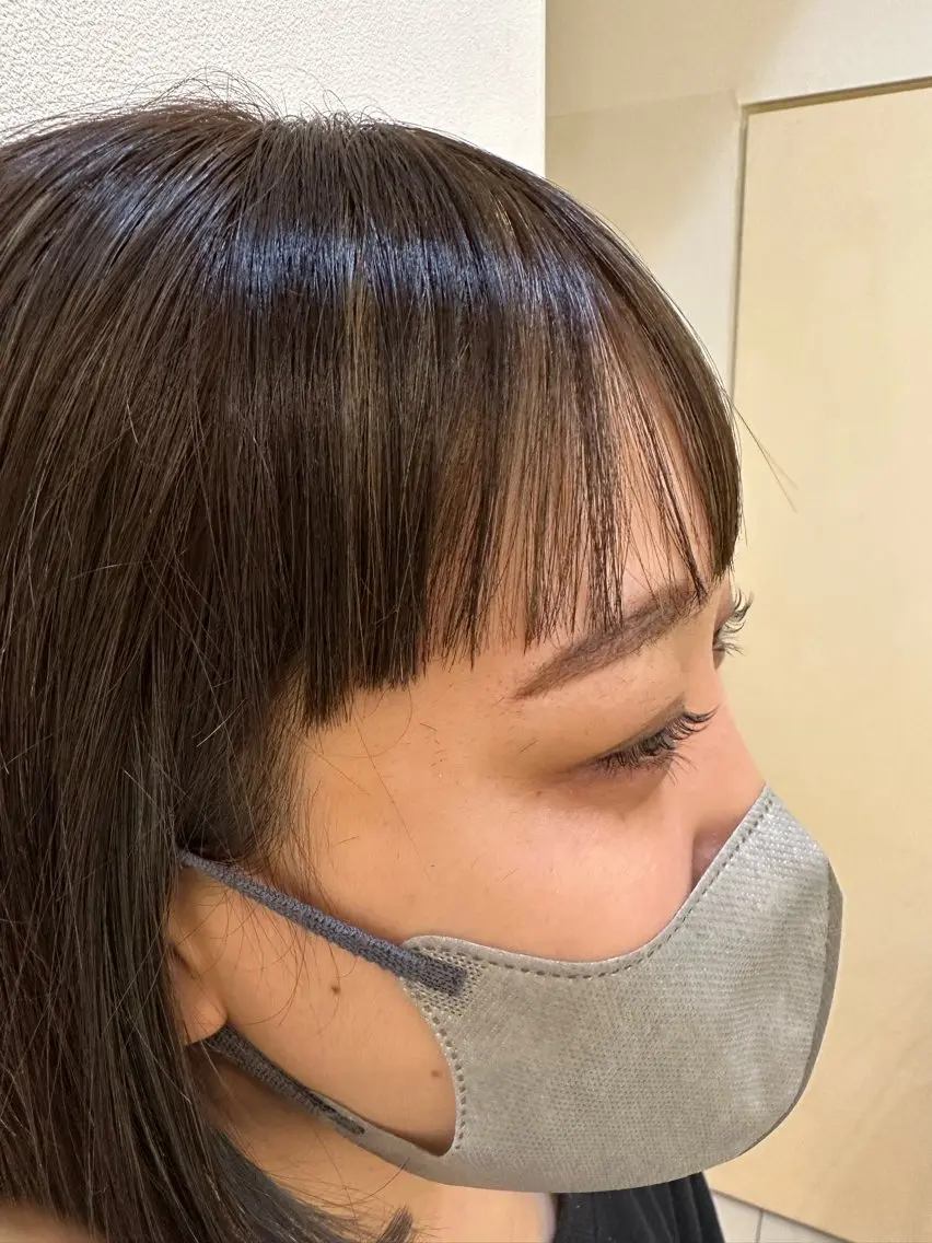 アイブロウ その他(アイブロウ) 内田温子大人女性 ハイライト、ボブのヘアスタイル
