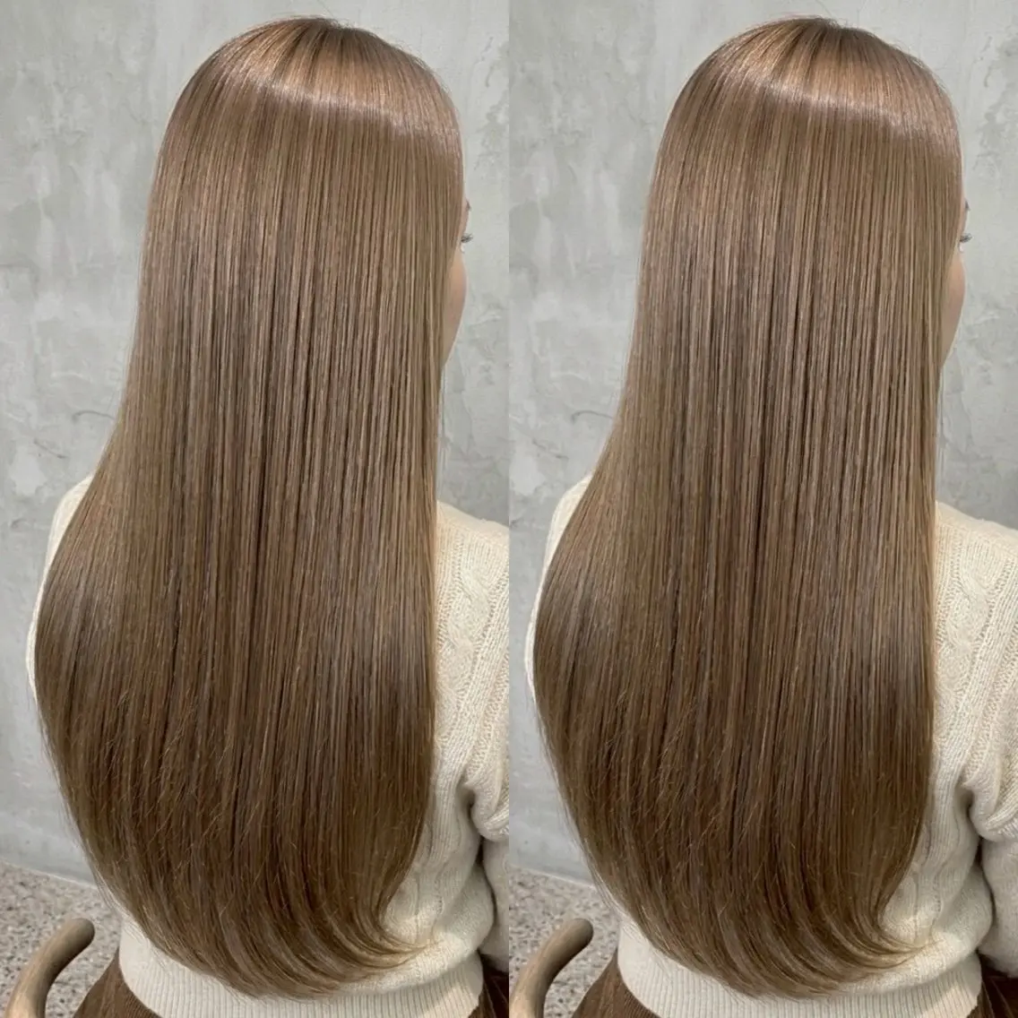 ロング カラー ベージュカラー ブリーチ 透明感カラー ダブルカラー グレージュ ヘアカラー slit kokoroのヘアスタイル