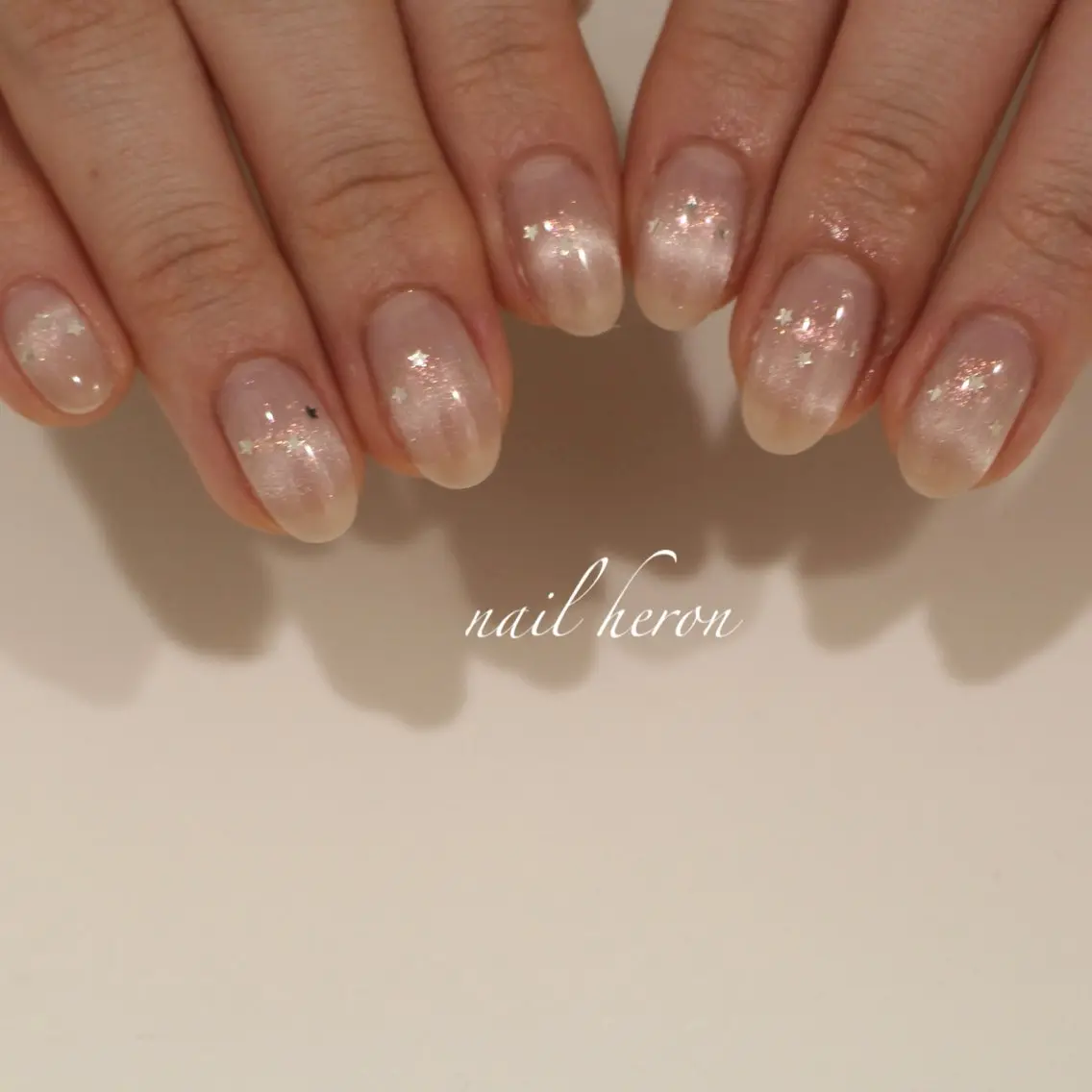 ネイル ボーダー マグネットネイル ハンドネイル saki_ nail heronのネイルデザイン
