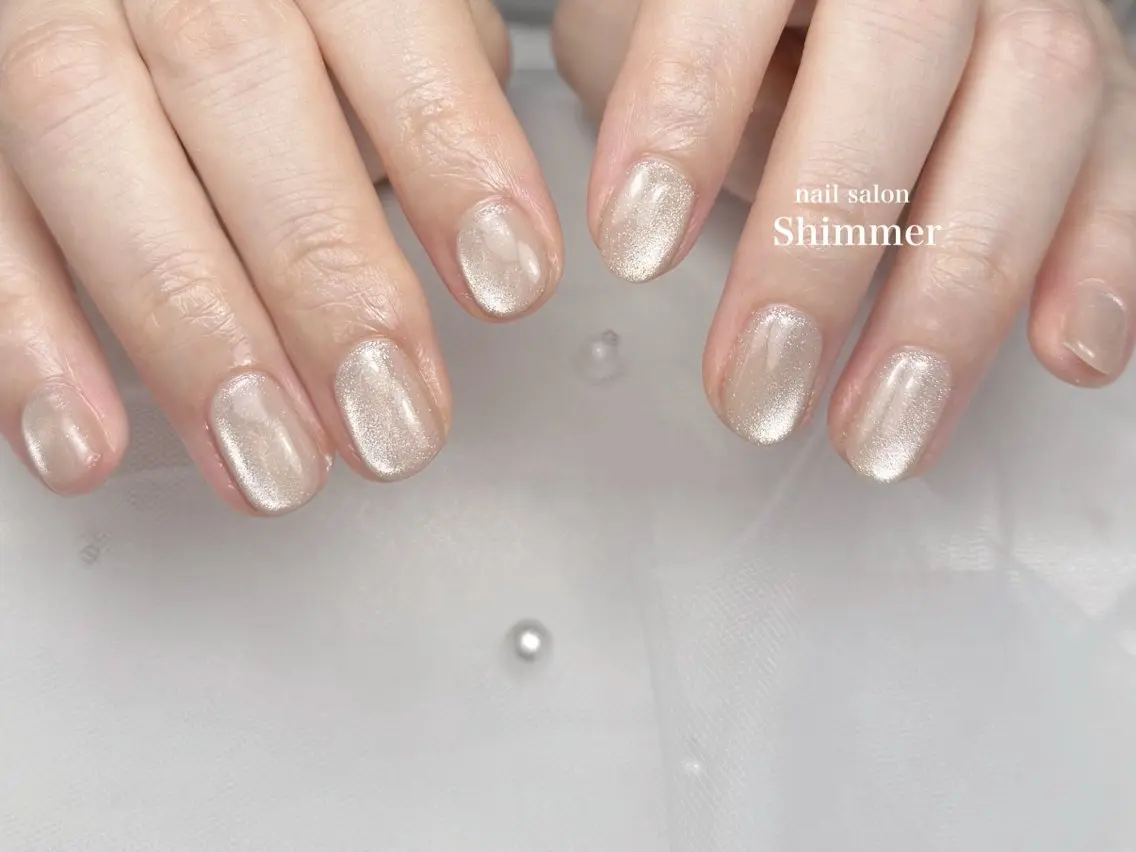 ネイル ハンドネイル Shimmer Risaのネイルデザイン