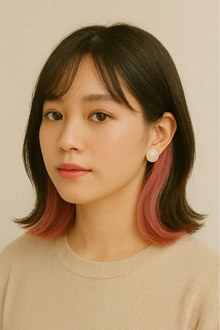 ミディアム BLINK 心斎橋のヘアスタイル
