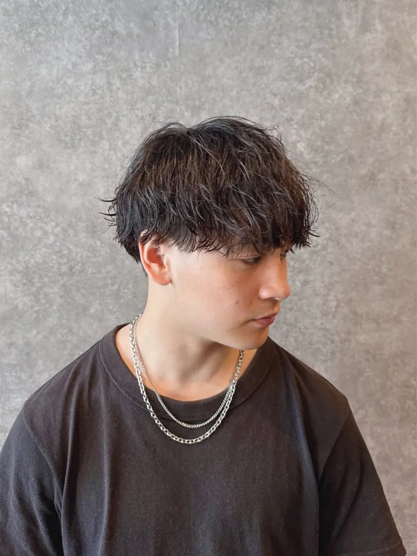 メンズカット+ケアパーマの写真