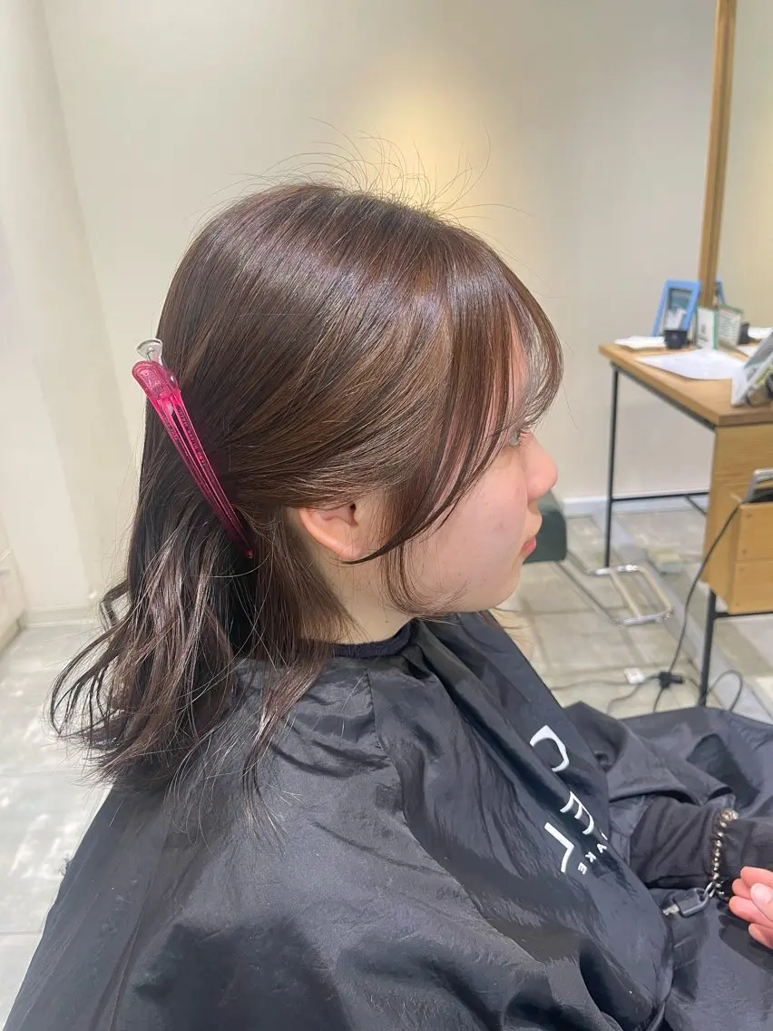 ミディアム 小顔カット 🎀momoa CIEL天神店🎀のヘアスタイル