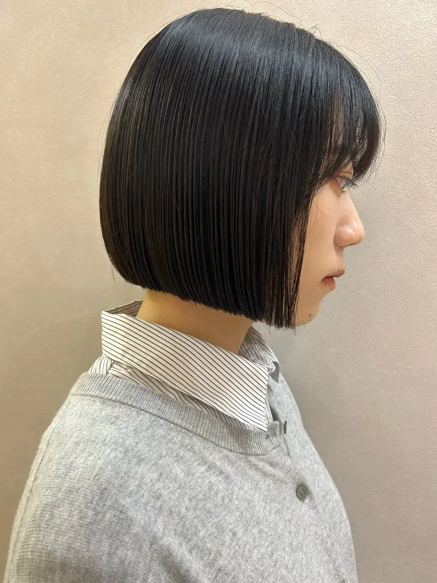 ショート ボブ カット トリートメント hubhair レイヤー/透明感のヘアスタイル