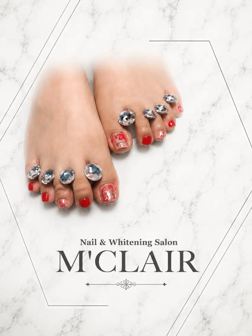 ネイル フットネイル M'CLAIR makikoのネイルデザイン