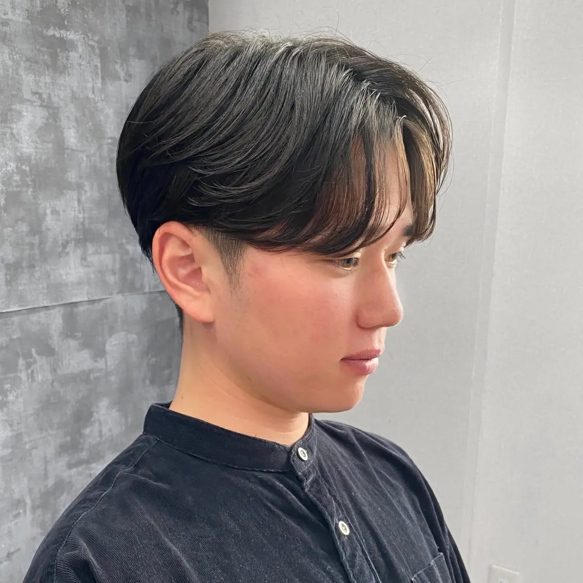 🏫U25ミニモ学割📝【メンズセンターパート➕毛流れパーマ/ニュアンスパーマ】の写真