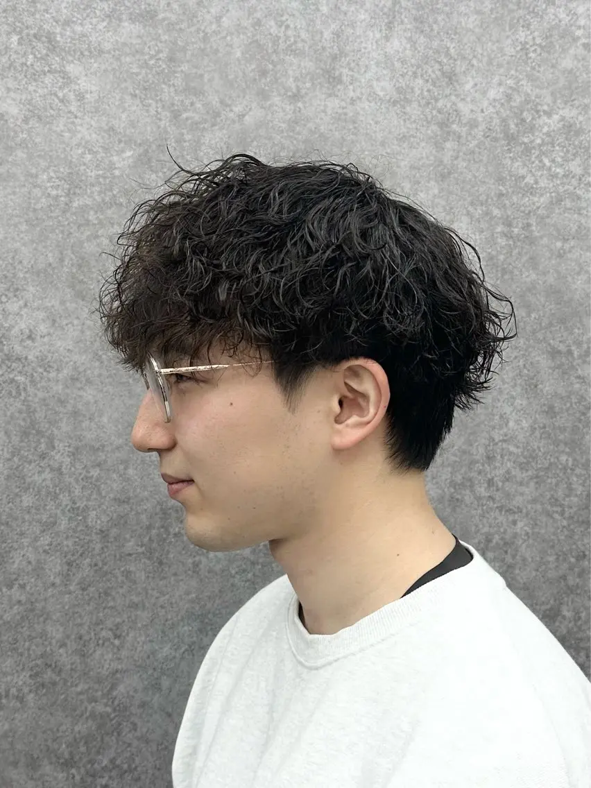 ショート パーマ カット パーマ ヘアセット 🔥フェザーパーマ 特化🔥勇斗のヘアスタイル