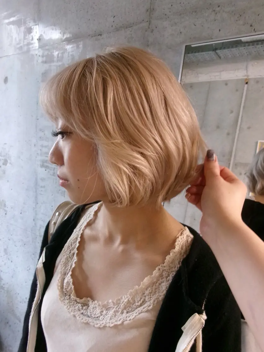 ミディアム トリートメント karen /ベージュ,ボブのヘアスタイル