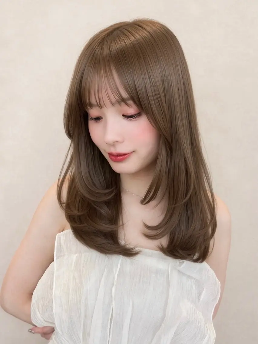 セミロング 🤎レイヤー艶カラー /AYAME🤎のヘアスタイル