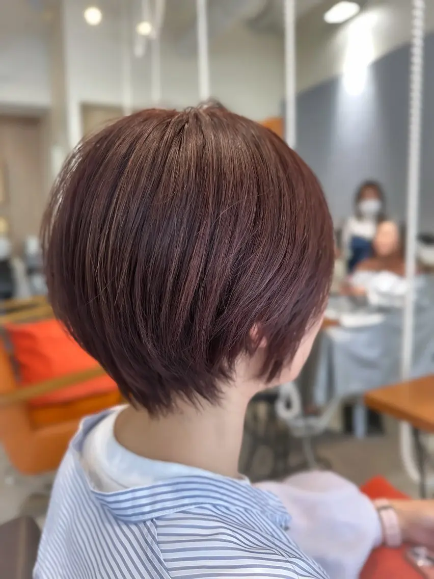 ショート カラー カット ヘアカラー 桃井 達哉のヘアスタイル