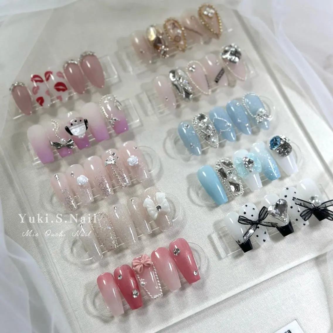 ロング 韓国風ヘア Yuki S.Nailのネイルデザイン