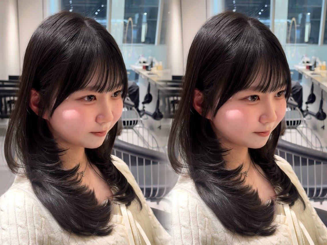 ミディアム カット ヘアカラー トリートメント 谷川が作る熊本1🥇 レイヤーカットのヘアスタイル