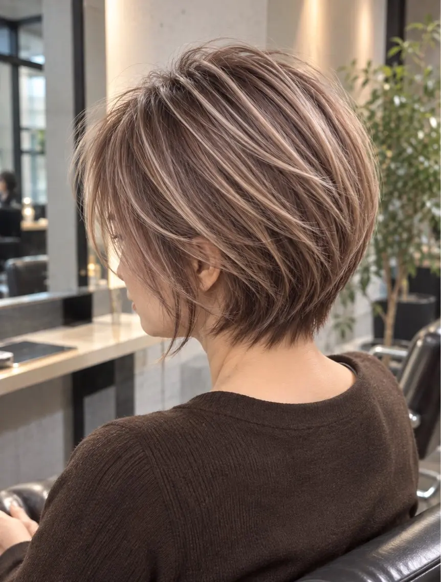 ショート カラー カット ヘアカラー トリートメント ヘッドスパ 💐大人ヘア/骨格 補正/りゅうき💐のヘアスタイル