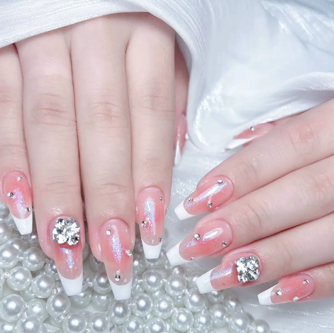ネイル ハンドネイル M🌷nail 長さだし専門店のネイルデザイン