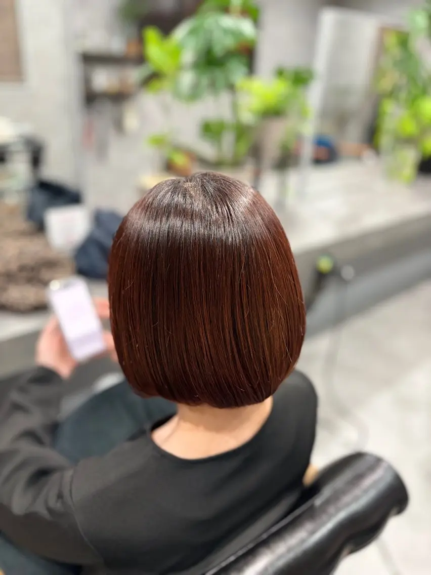カラー 白髪ケアBAUM さなのヘアスタイル