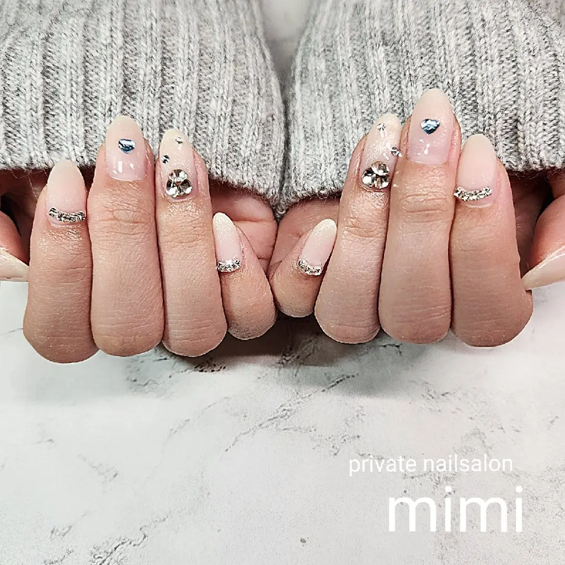 ネイル キラキラネイル ハンドネイル 博多ネイル ｍｉｍｉのネイルデザイン