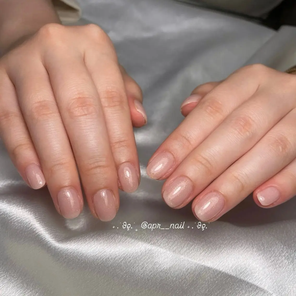 ネイル ラメ(グリッター) ハンドネイル Nailsalon apricotのネイルデザイン