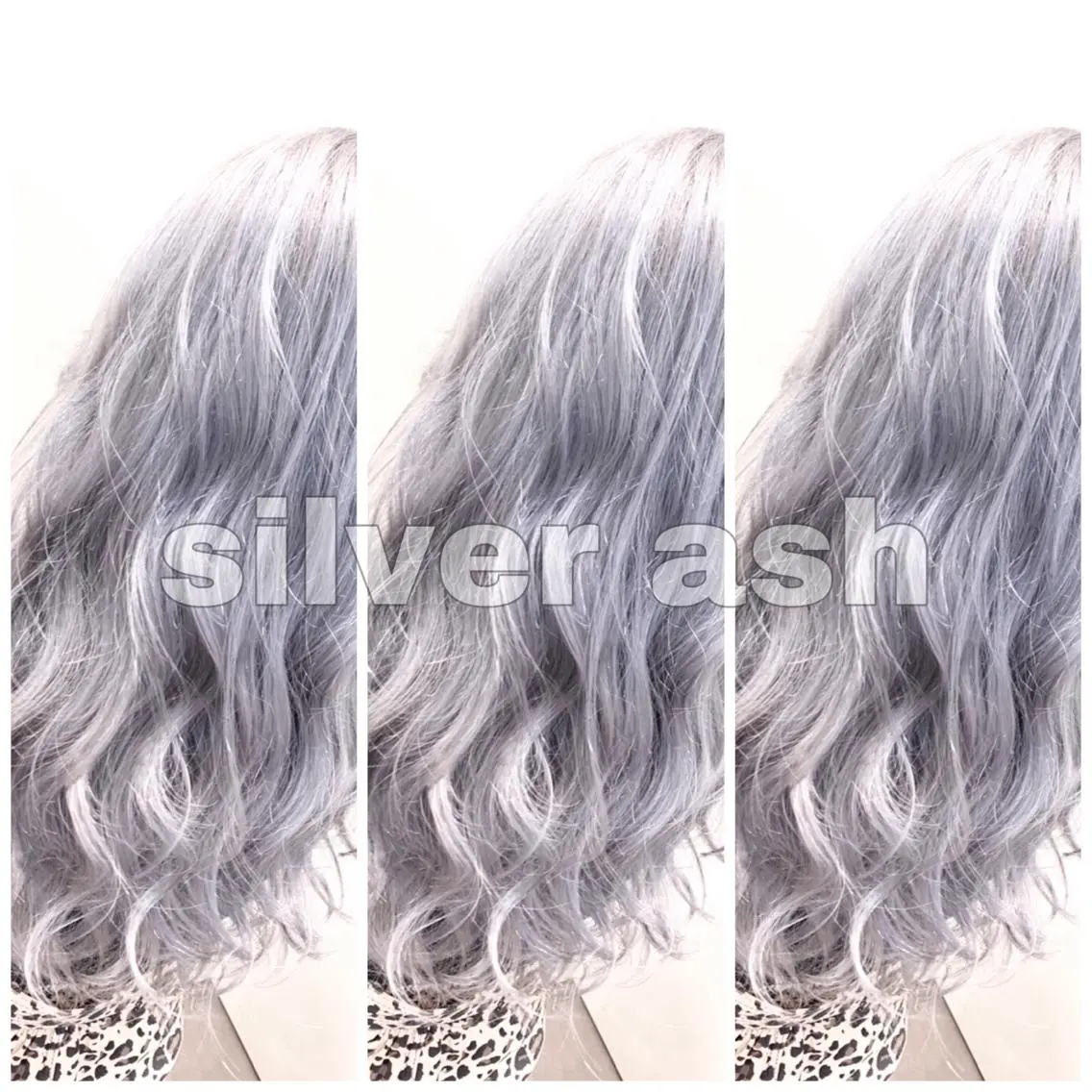 ロング カラー アッシュ シルバー シルバーアッシュ ヘアカラー トリートメント ハイトーン/ブリーチ ルミエール/新栄/栄のヘアスタイル