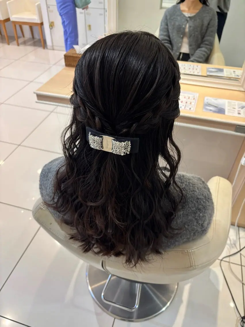 ロング ヘアアレンジ ヘアセット 宮永 璃沙のヘアスタイル
