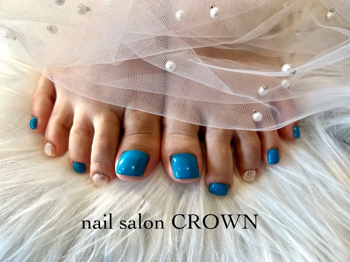 ネイル フットネイル nail salon CROWNのネイルデザイン