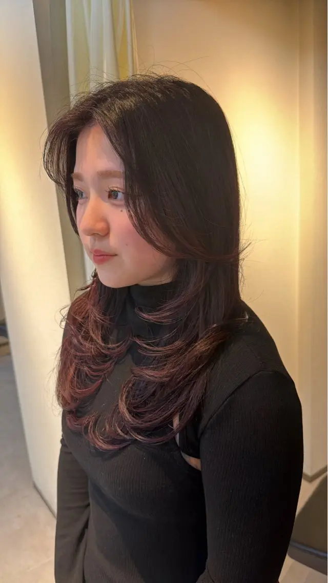 ロング レイヤーカット カット トリートメント レイヤー honoka🌀のヘアスタイル