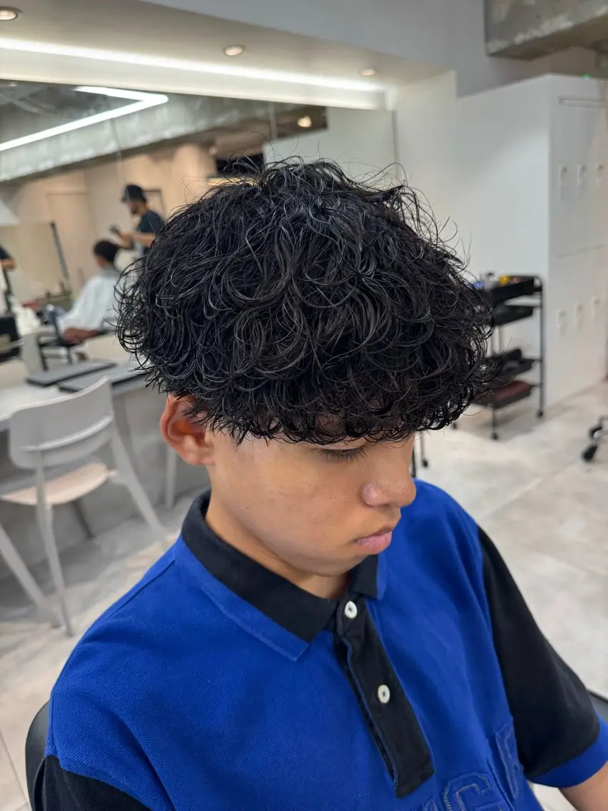 パーマ メンズ メンズパーマ 波巻きパーマ カット パーマ 大宮メンズ特化/パー マ職人/小川藍人のヘアスタイル