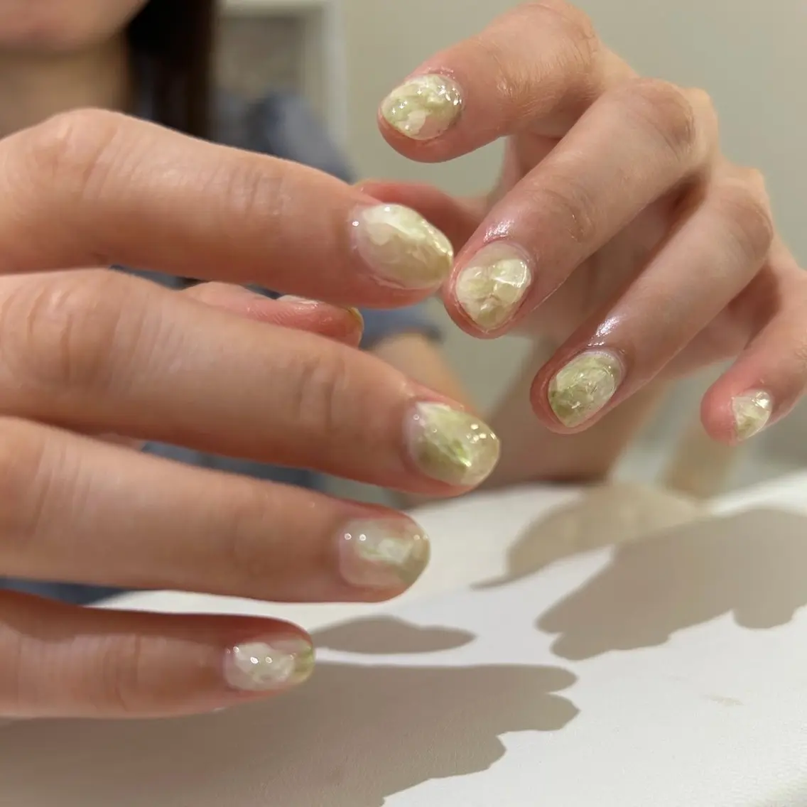 ネイル 持ち込み ニュアンスネイル ハンドネイル io.Nail 谷町九丁目のネイルデザイン