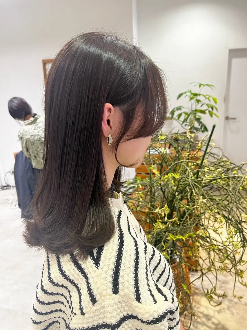 ミディアム 髪質改善 Lino by hoNuaのヘアスタイル