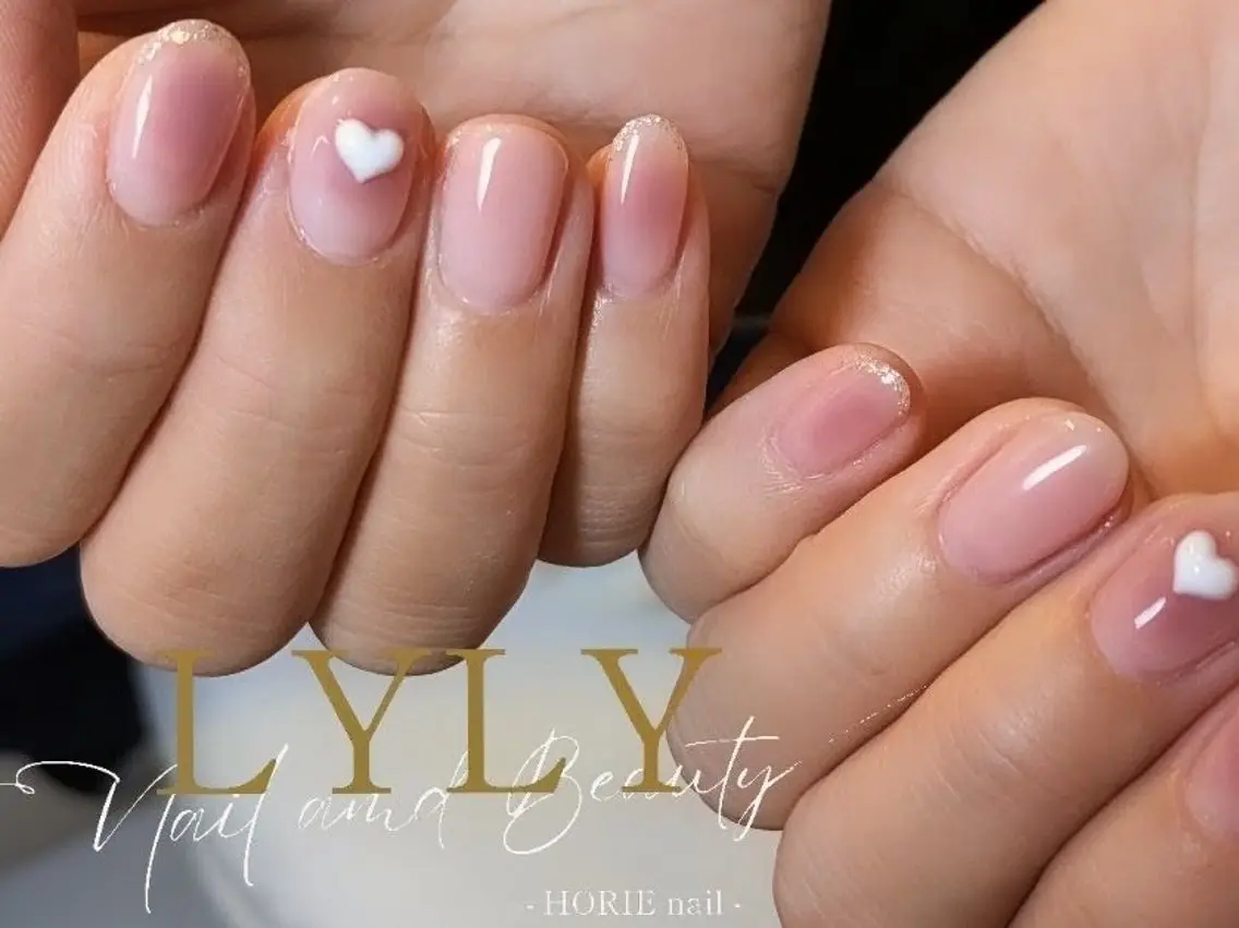 ネイル チークネイル ワンホンネイル LYLY ✾ai✾のネイルデザイン