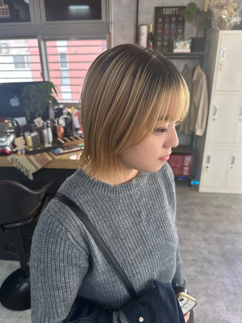 ショート 切りっぱなしボブ ショートボブ ハンサムショート 丸みショート ボブ モテ髪/ボブ/ショー ト/アダチフウトのヘアスタイル