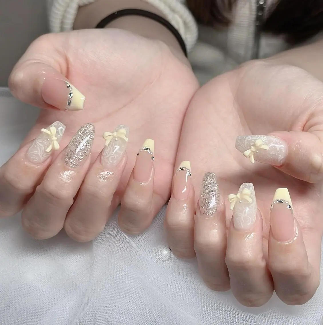 ネイル フレンチネイル ジェルネイル ハロウィン 韓国ネイル マグネットネイル ハンドネイル H.baby Nail Salonのネイルデザイン