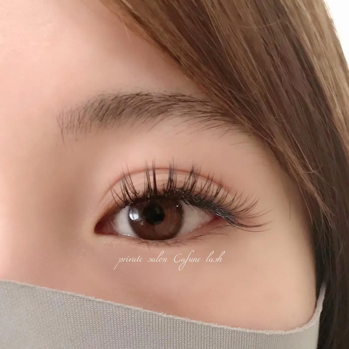 マツエク・マツパ フラットラッシュ Cafune lashのマツエク・マツパデザイン