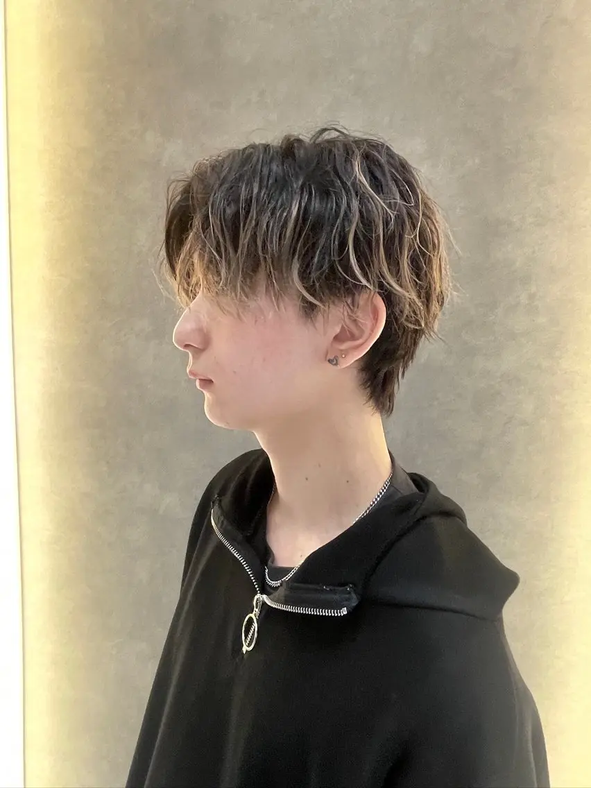 メンズ カット ヘアセット 🍏セットが楽になる メンズパーマ🍏涼太のヘアスタイル