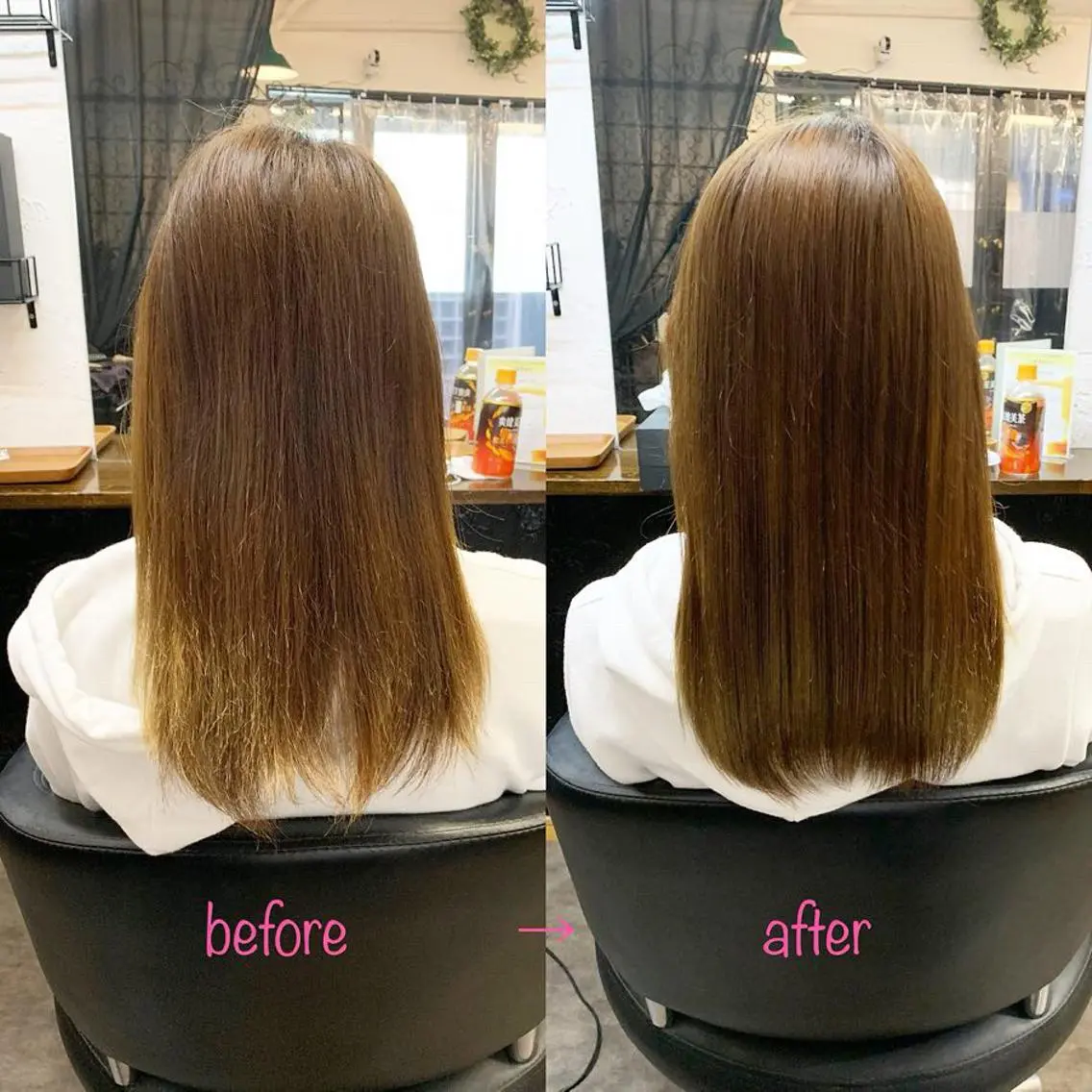セミロング 縮毛矯正&髪質改善 MAILHAIRのヘアスタイル
