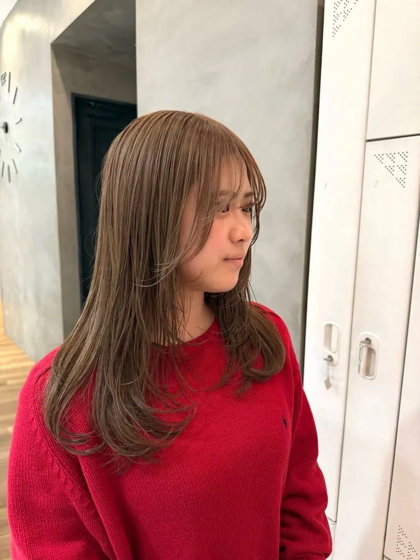 ロング ヘアカラー ハイライト｜レイヤー ｜honokaのヘアスタイル