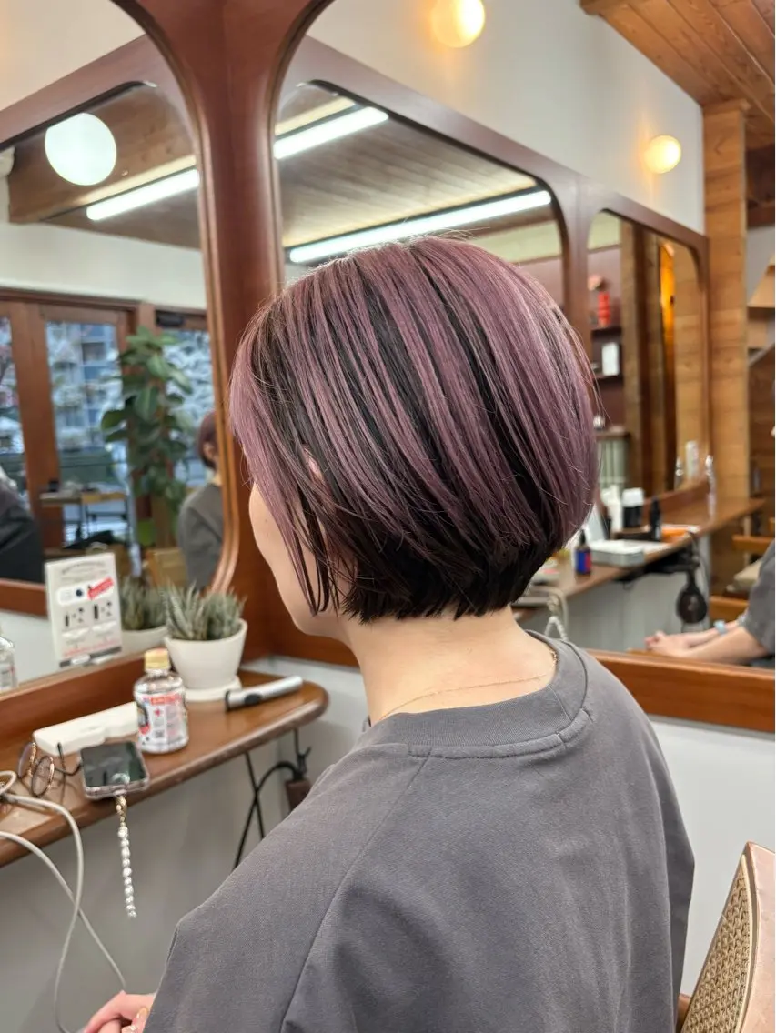 ショート カラー デザインカラー ショートヘア 五十嵐 雄毅のヘアスタイル