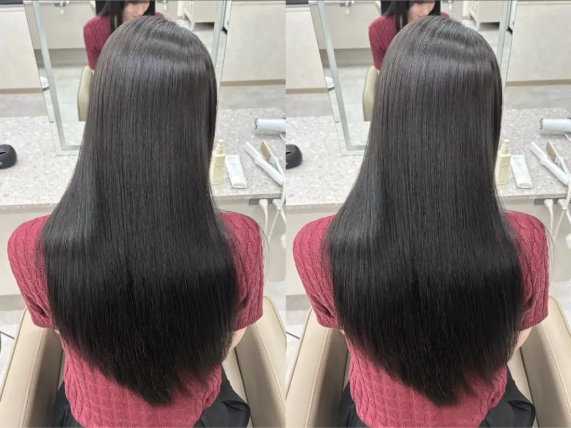 【🐈⬛新規様限定🖤】ブリーチなしワンカラー➕3stepトリートメントの写真