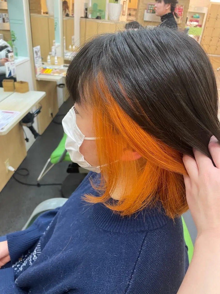 カラー 植野 陽菜のヘアスタイル