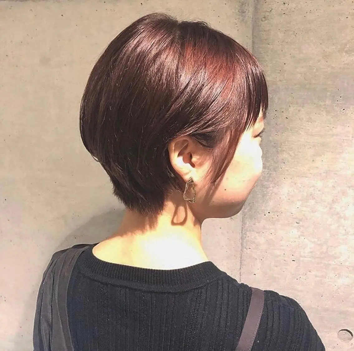 ショート カラー ダブルカラー レッドカラー 髪質改善サロン 梅田/ヨナミネのヘアスタイル