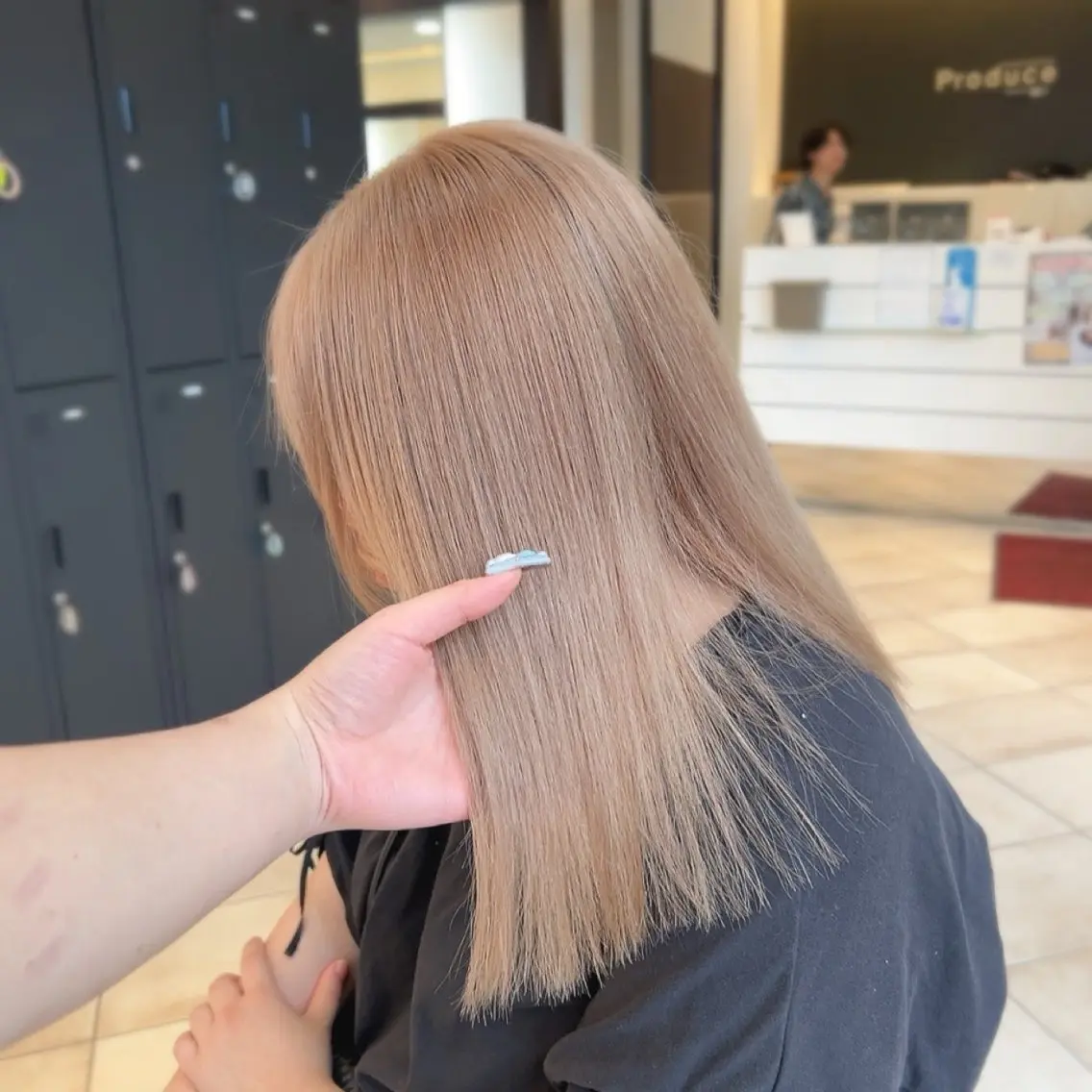 ミディアム カラー ブリーチ mei 撮影モデル募集中!のヘアスタイル