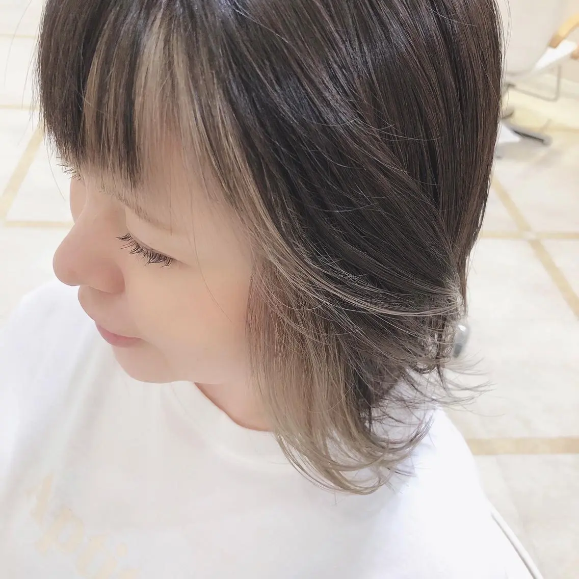 ミディアム 中田 雅彦のヘアスタイル