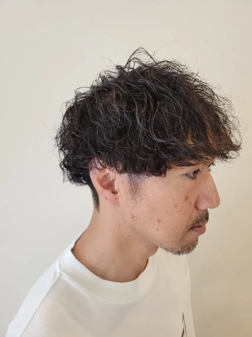 メンズ パーマ カット パーマ トリートメント メンズ/ショート /山田譲治✂️のヘアスタイル