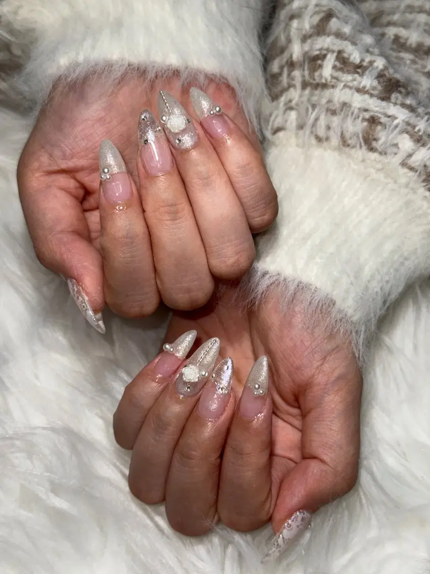 ネイル ハンドネイル Momoka 🍑🎀のネイルデザイン